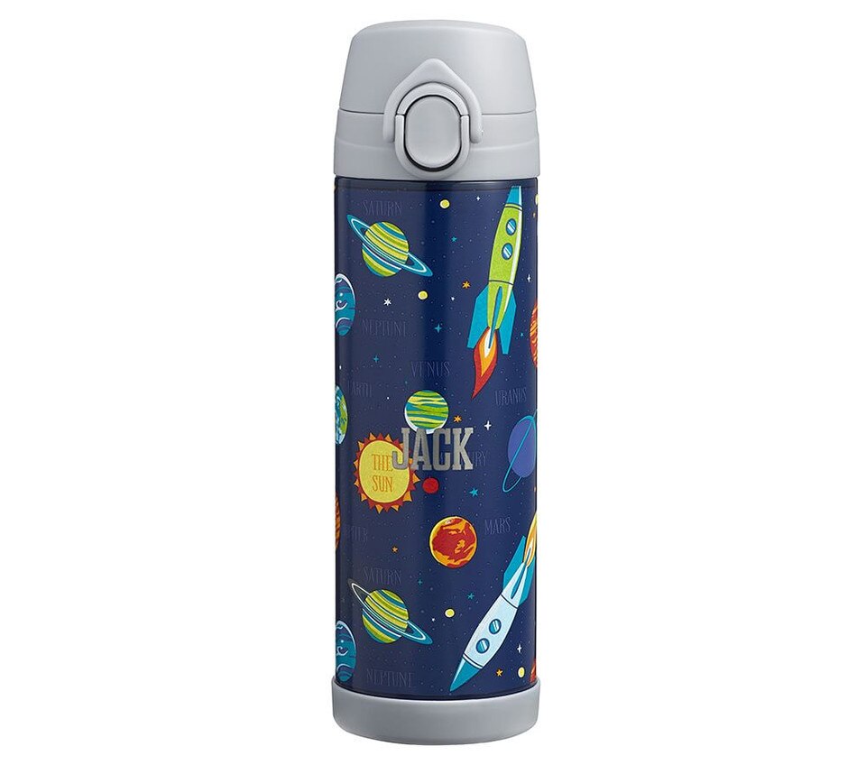 Mackenzie Navy Solar System Glow-in-the-Dark Water Bottles