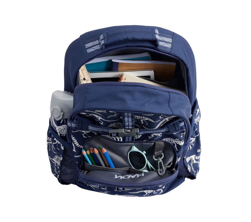Mackenzie Navy Dino Bones Glow-in-the-Dark Backpacks