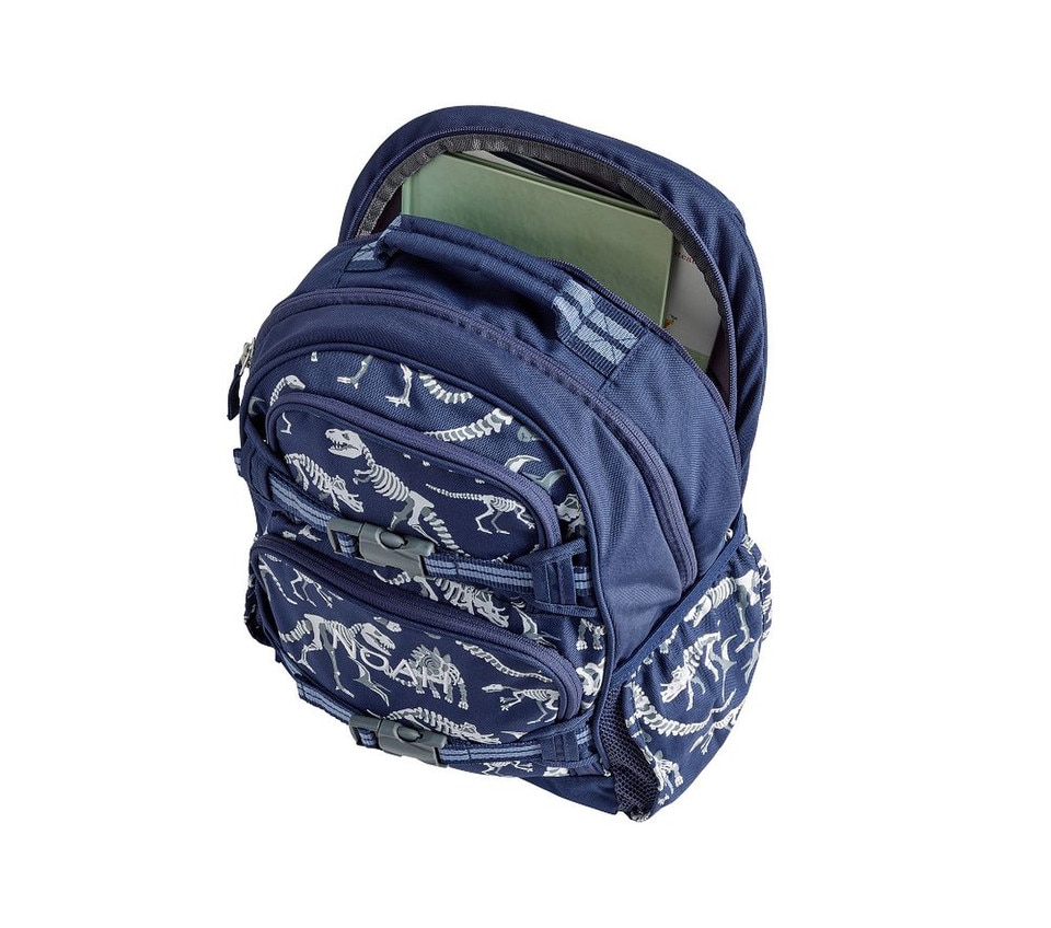 Mackenzie Navy Dino Bones Glow-in-the-Dark Backpacks