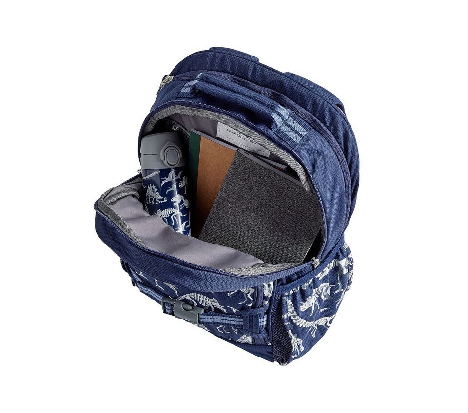 Mackenzie Navy Dino Bones Glow-in-the-Dark Backpacks