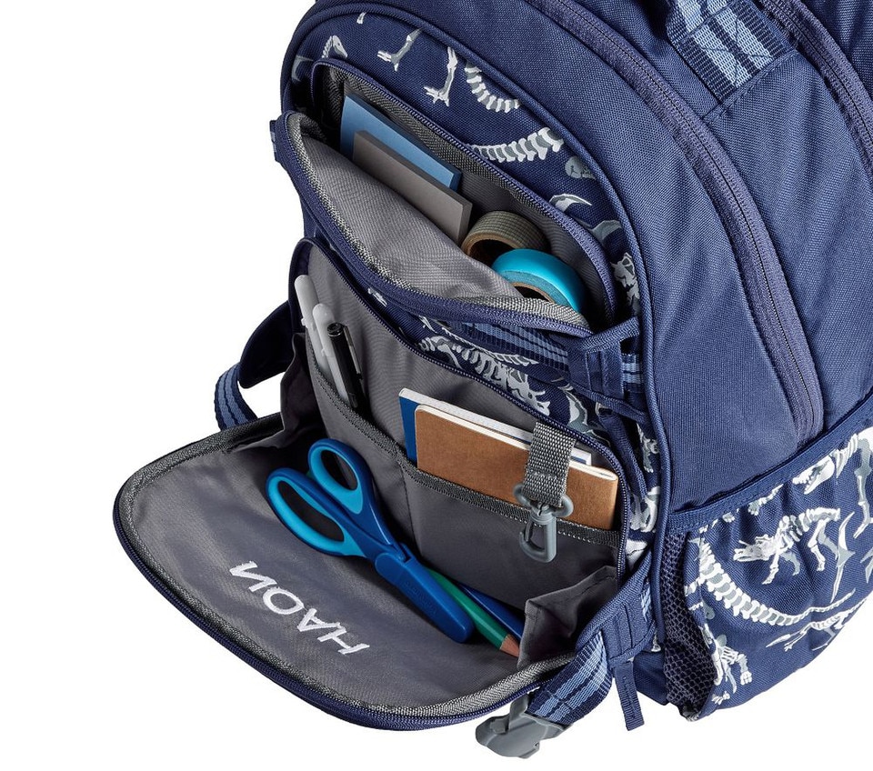Mackenzie Navy Dino Bones Glow-in-the-Dark Backpacks