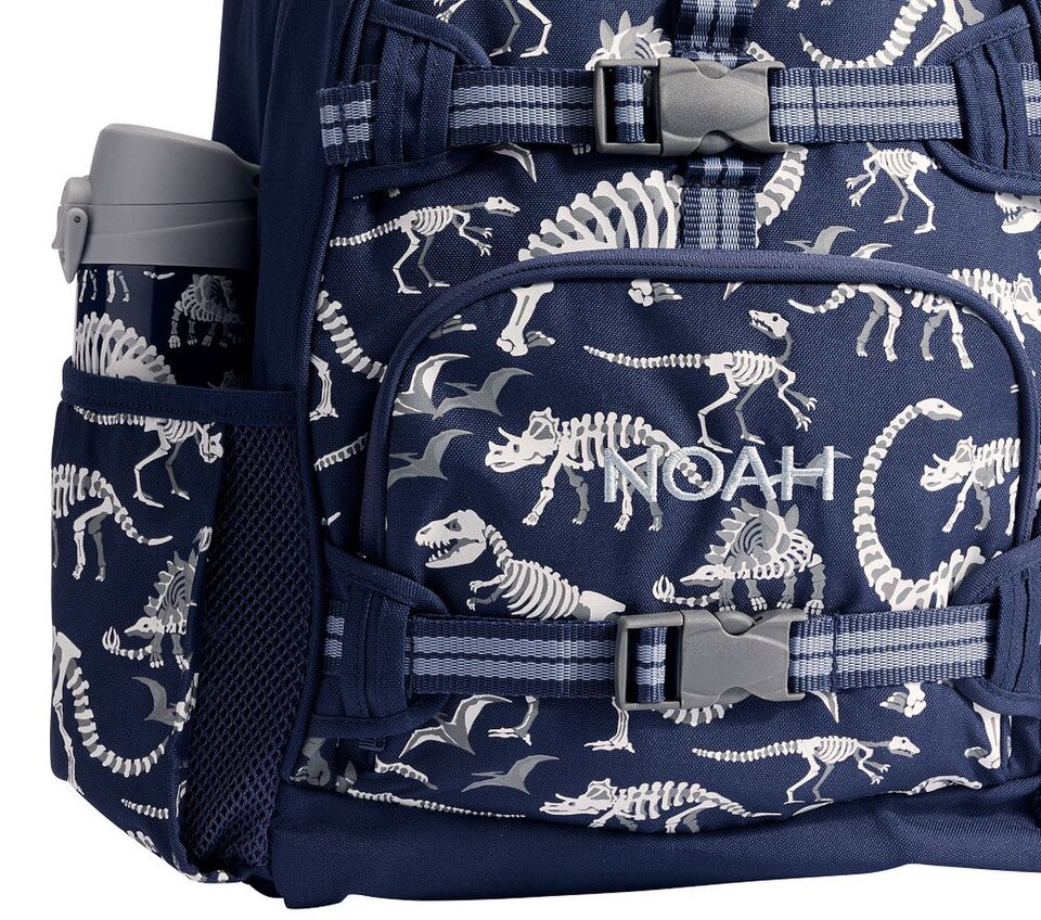 Mackenzie Navy Dino Bones Glow-in-the-Dark Backpacks