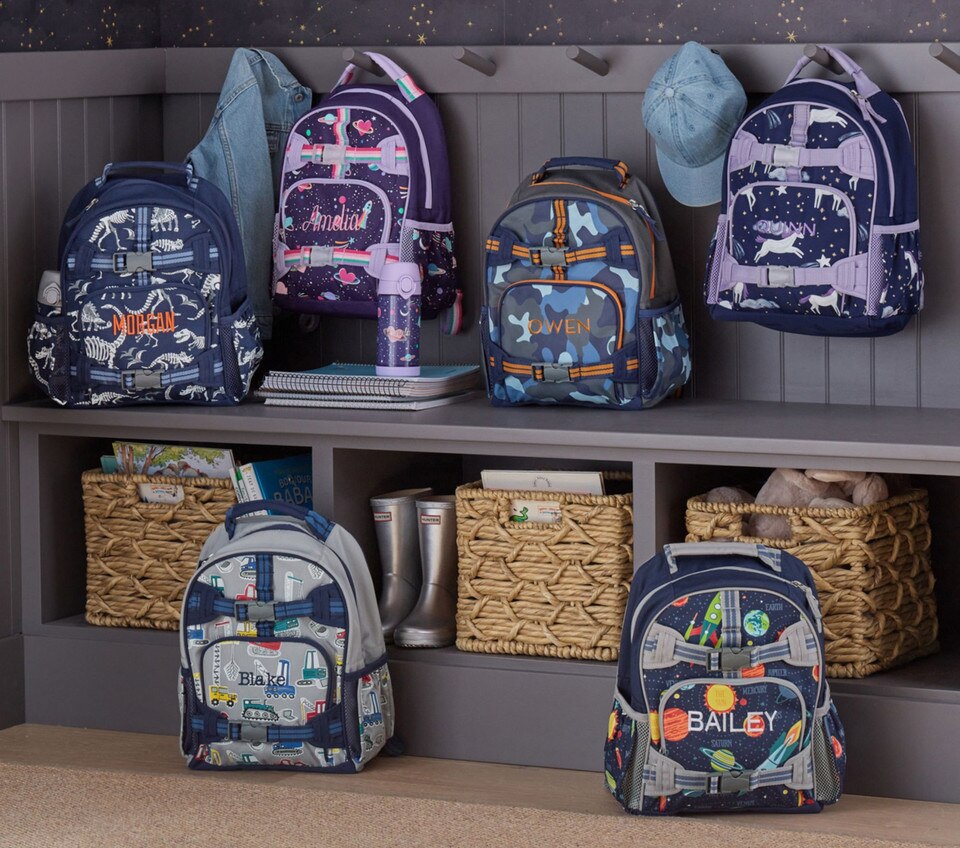 Mackenzie Navy Dino Bones Glow-in-the-Dark Backpacks