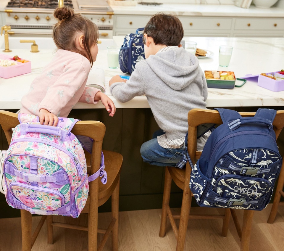 Mackenzie Navy Dino Bones Glow-in-the-Dark Backpacks