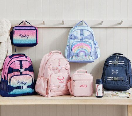 Mackenzie Recycled Rainbow Ombre Sparkle Glitter Backpacks