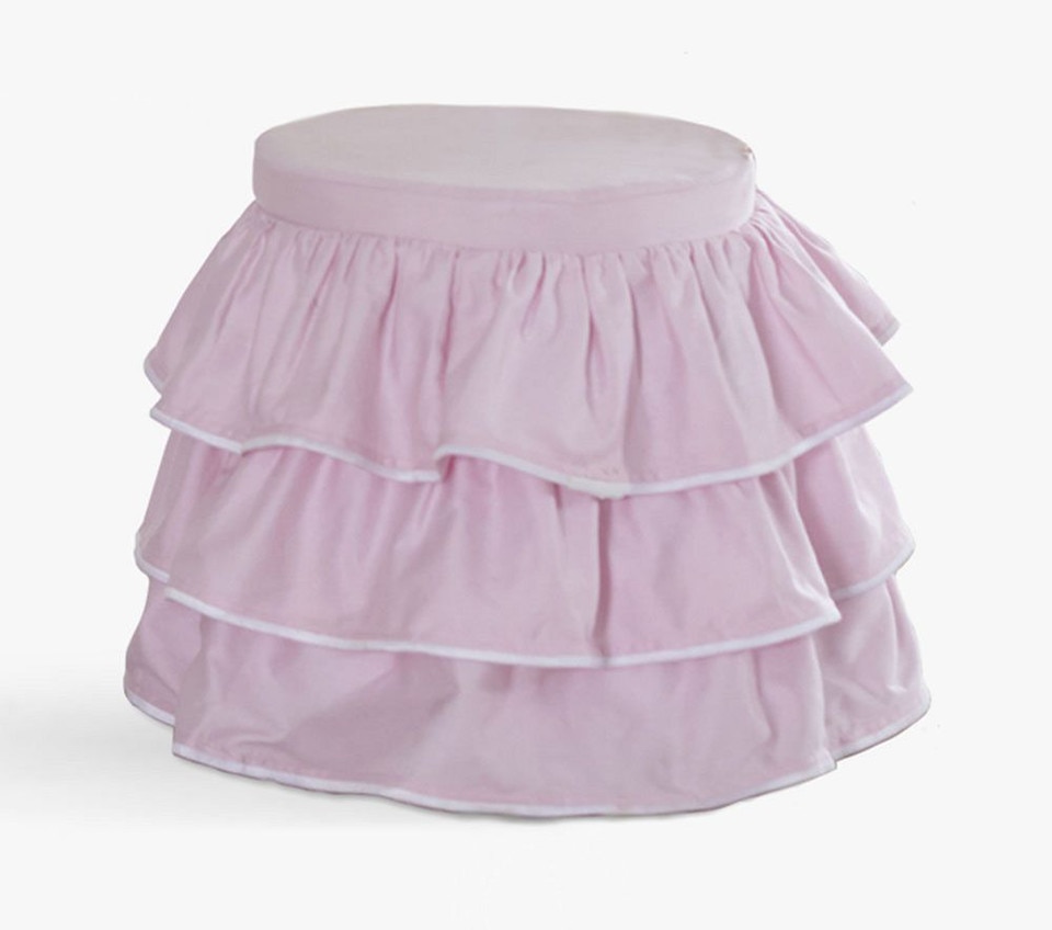 Madeline Vanity Stool, Ruffles