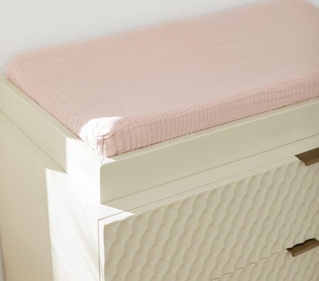 West Elm X Pbk Organic Matelasse Changing Pad Cover