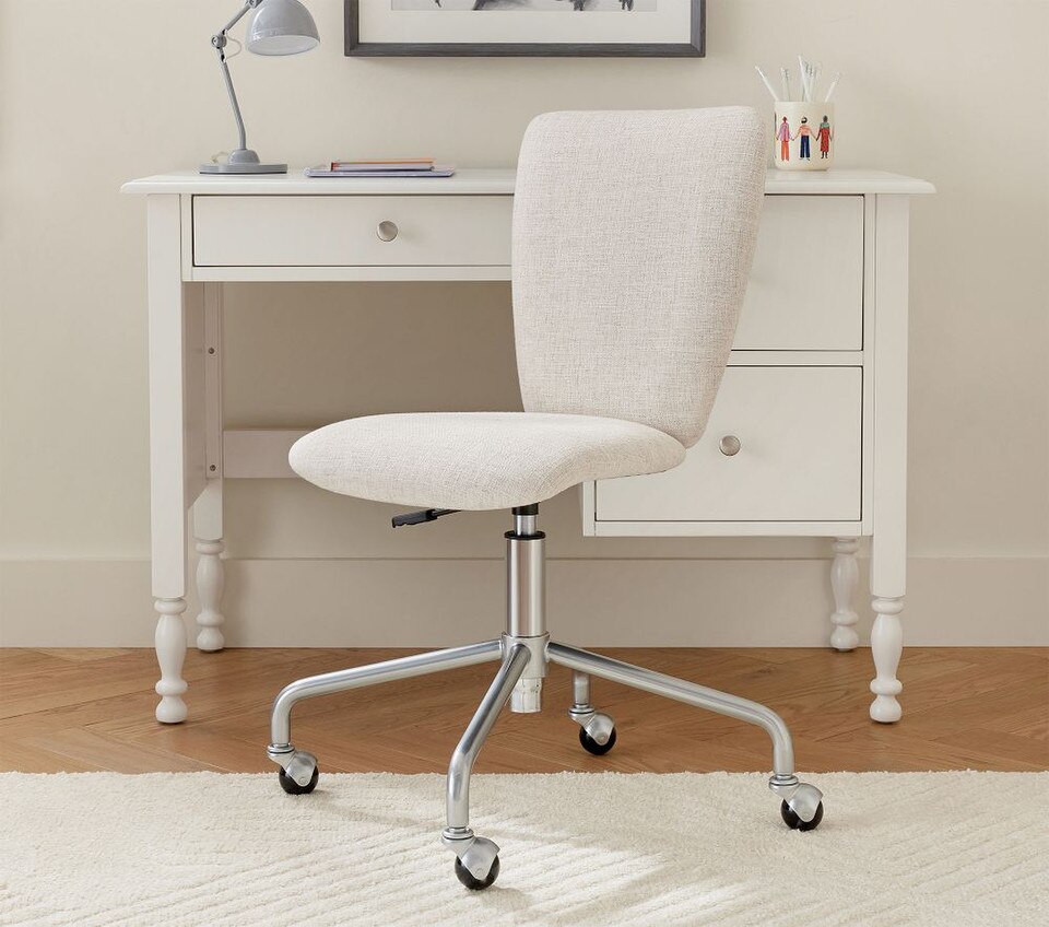 Square Upholstered 4-Leg Desk Chair