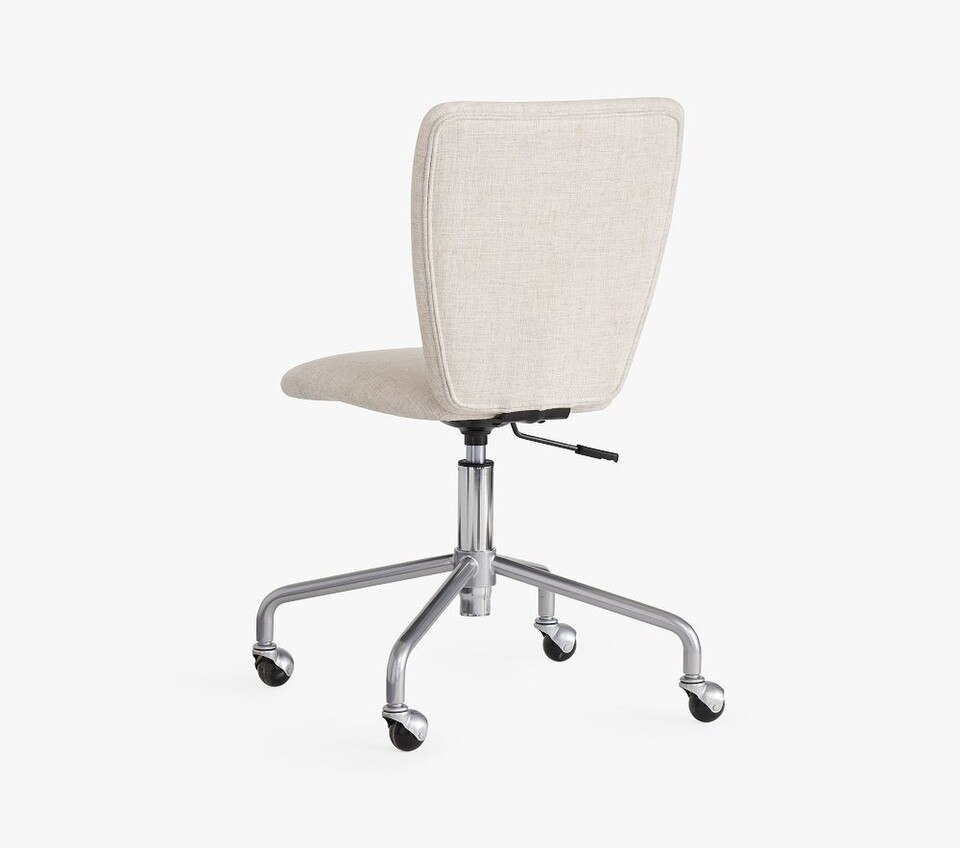 Square Upholstered 4-Leg Desk Chair