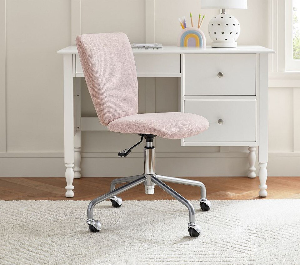 Square Upholstered 4-Leg Desk Chair