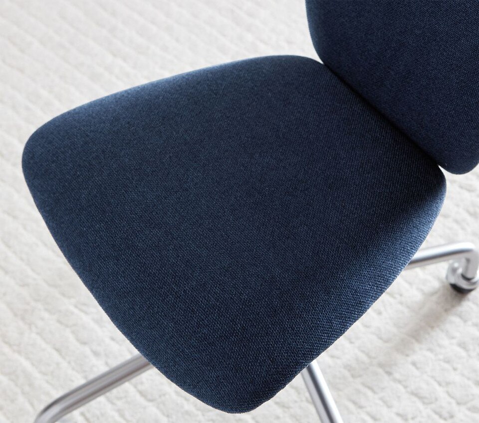 Square Upholstered 4-Leg Desk Chair