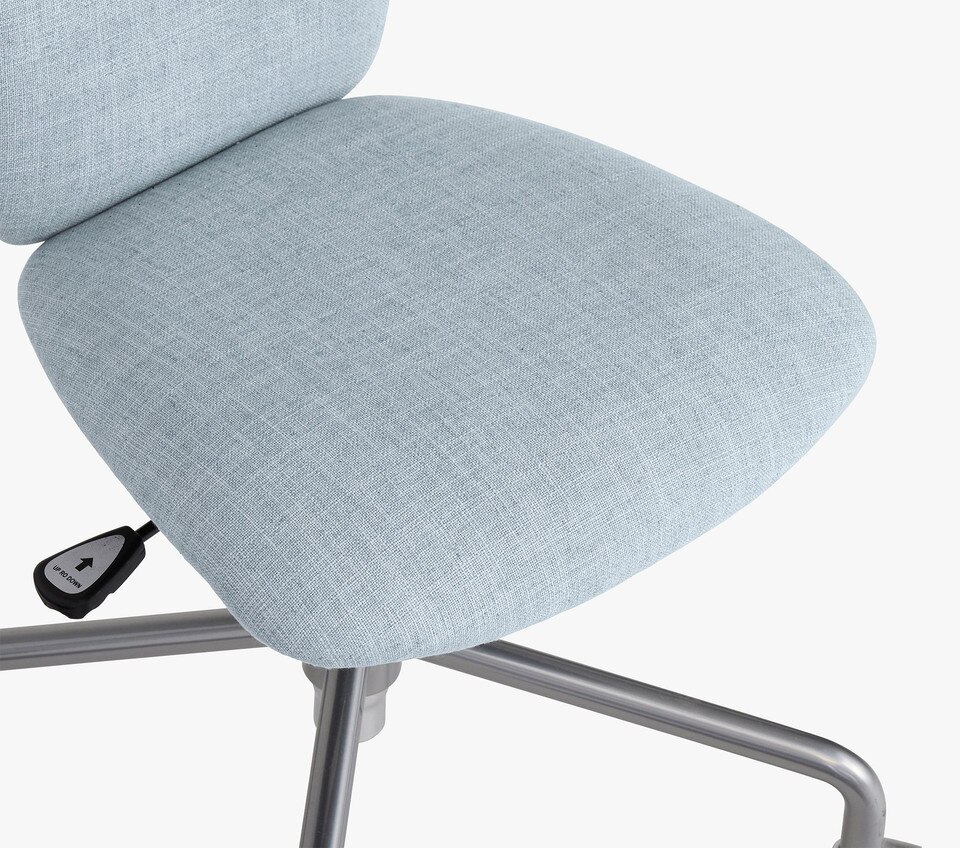 Square Upholstered 4-Leg Desk Chair