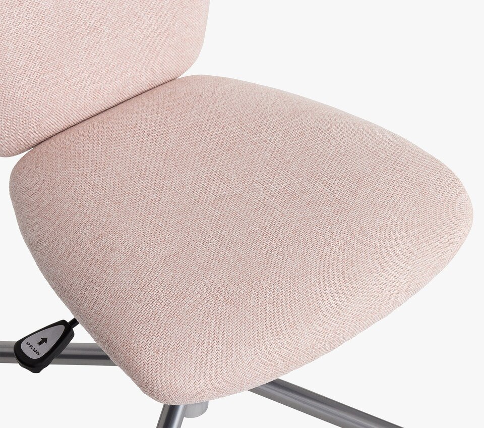Square Upholstered 4-Leg Desk Chair
