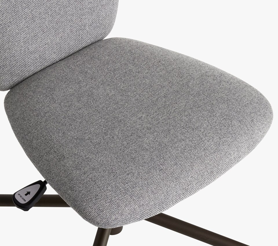 Square Upholstered 4-Leg Desk Chair