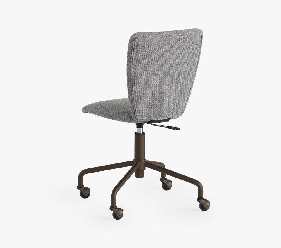 Square Upholstered 4-Leg Desk Chair