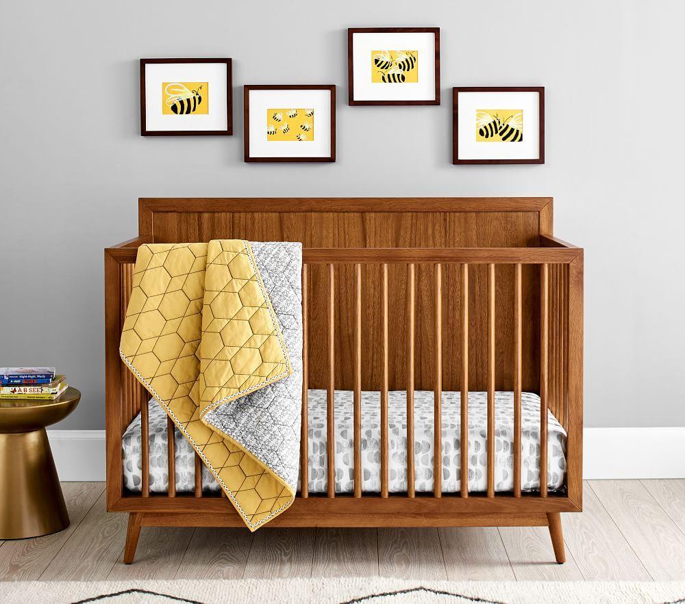 west elm crib mid century