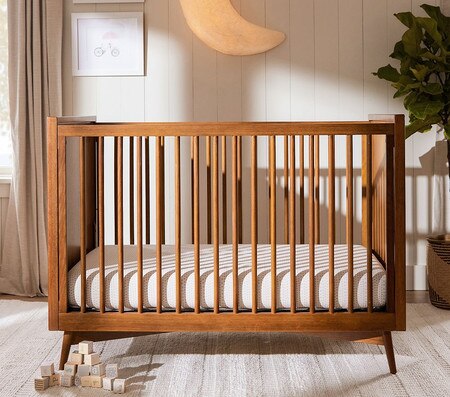West Elm x PBK Mid-Century Convertible Cot Pottery Barn Kids