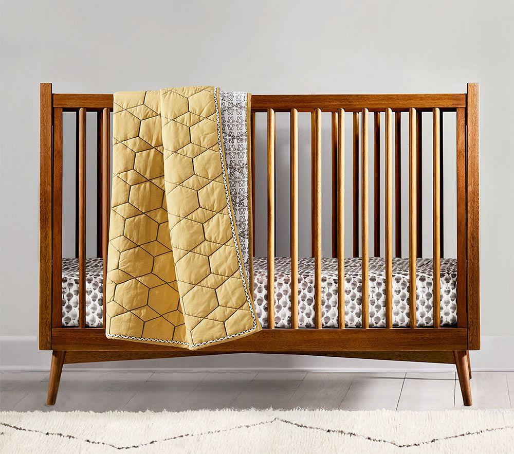 west elm crib mid century