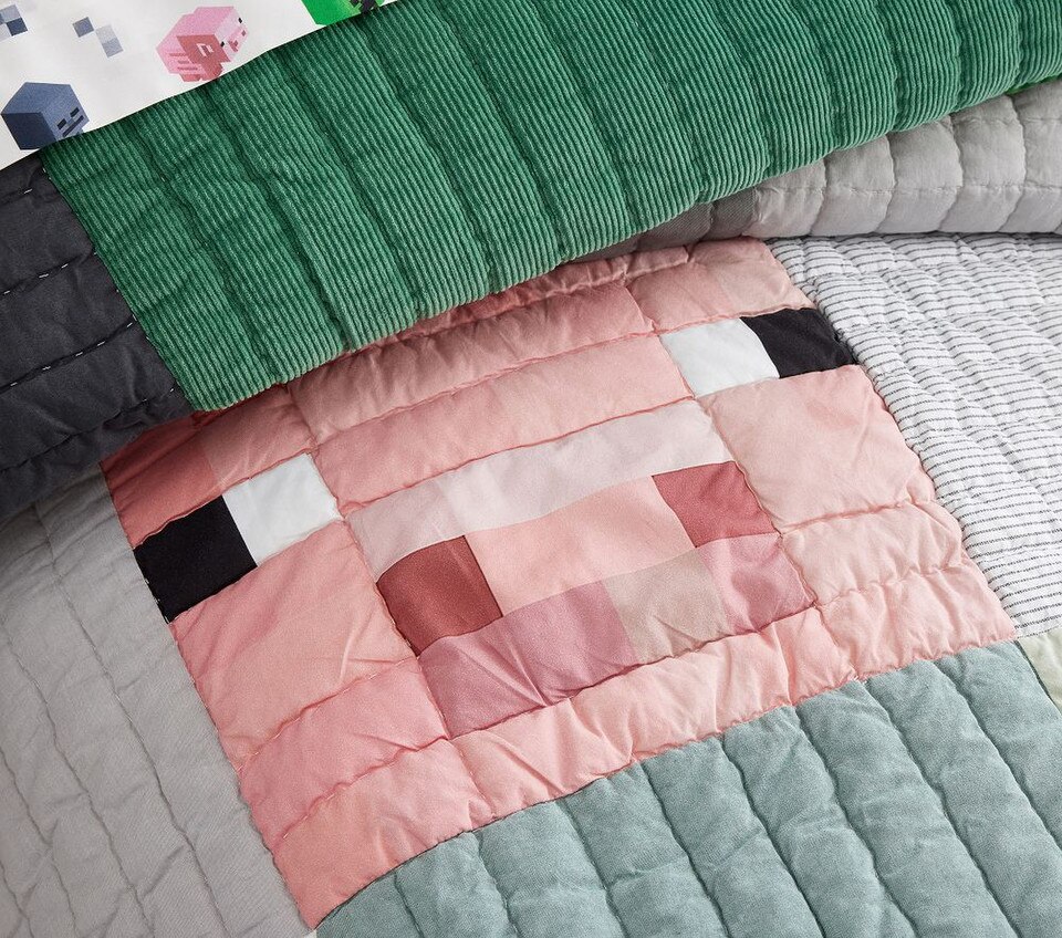 Minecraft™ Patchwork Comforter & Pillowcases