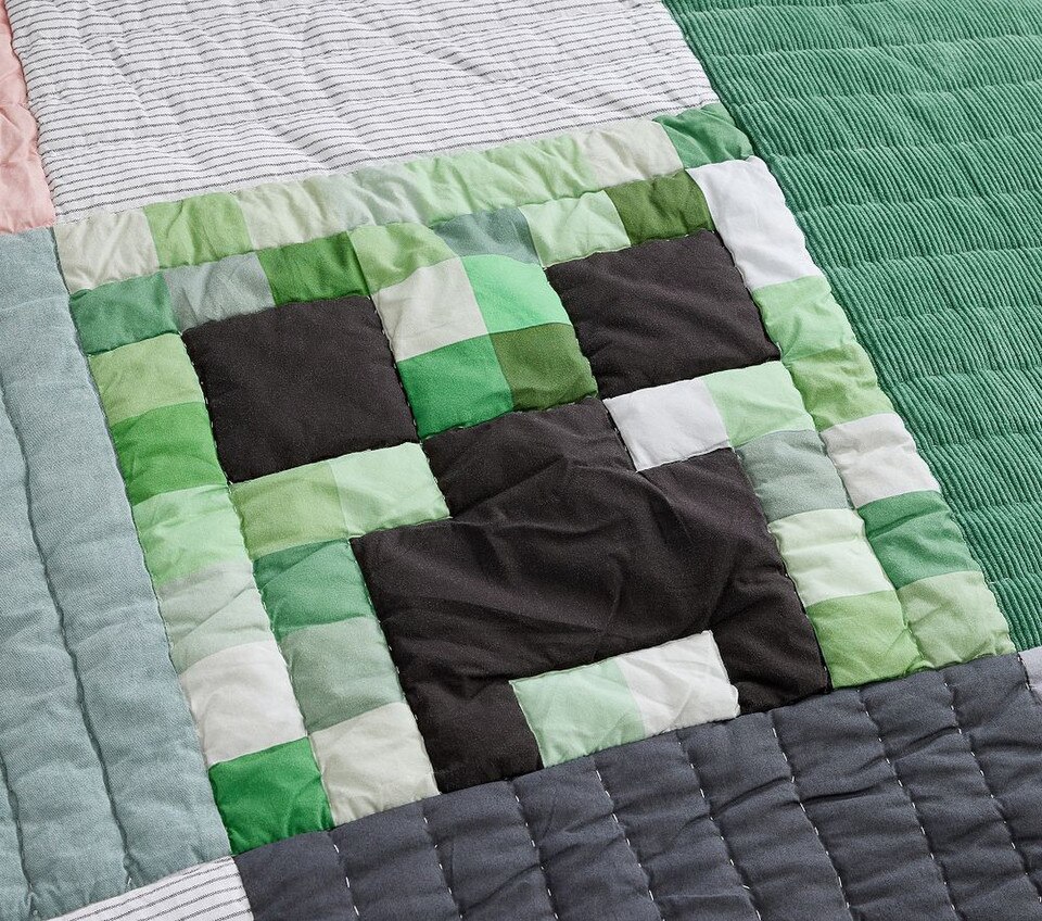 Minecraft™ Patchwork Comforter & Pillowcases