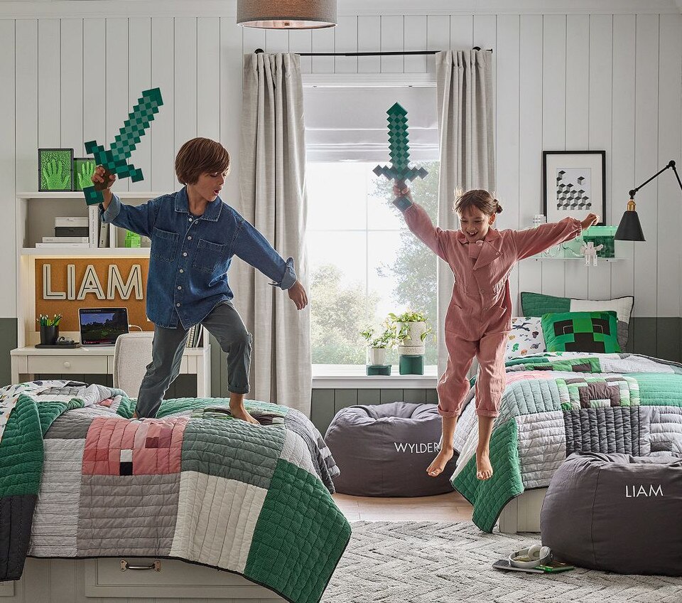 Minecraft™ Patchwork Comforter & Pillowcases