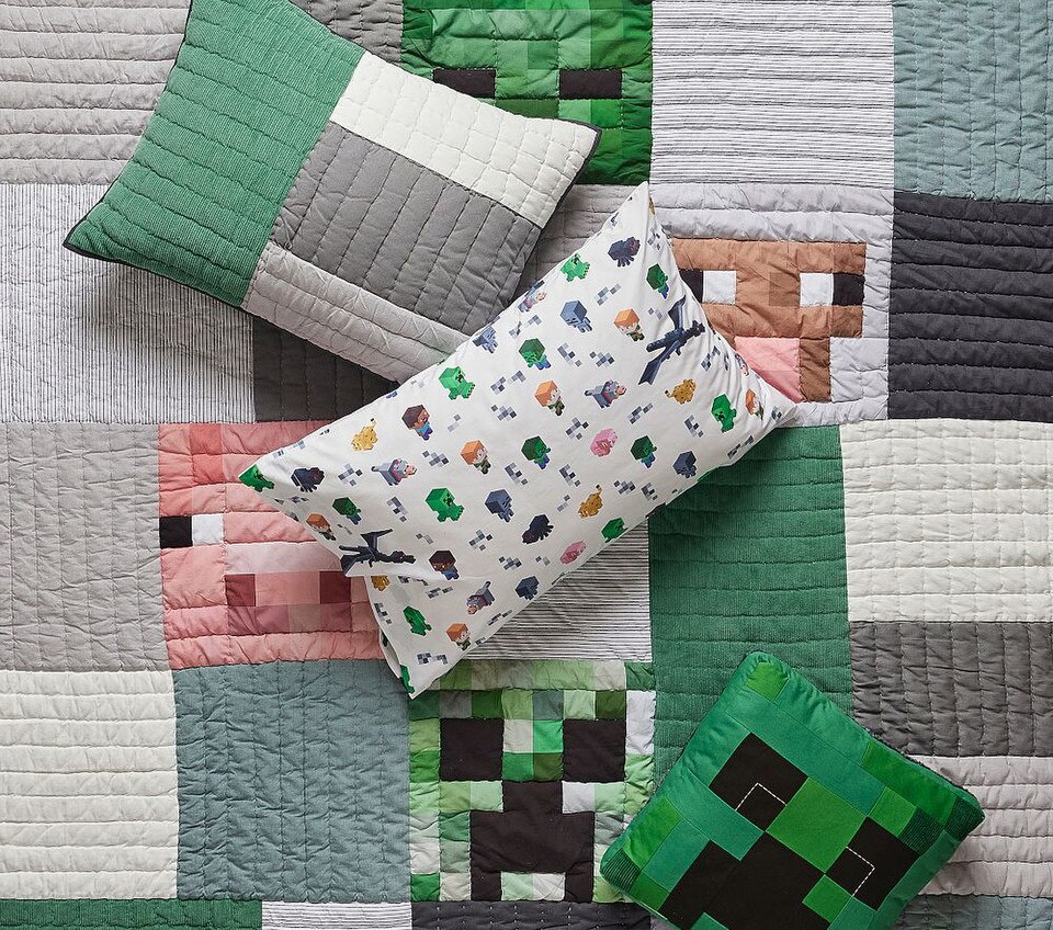 Minecraft™ Patchwork Comforter & Pillowcases