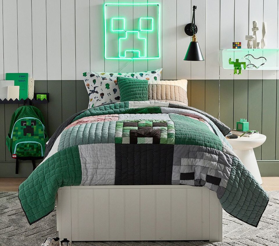 Minecraft™ Patchwork Comforter & Pillowcases