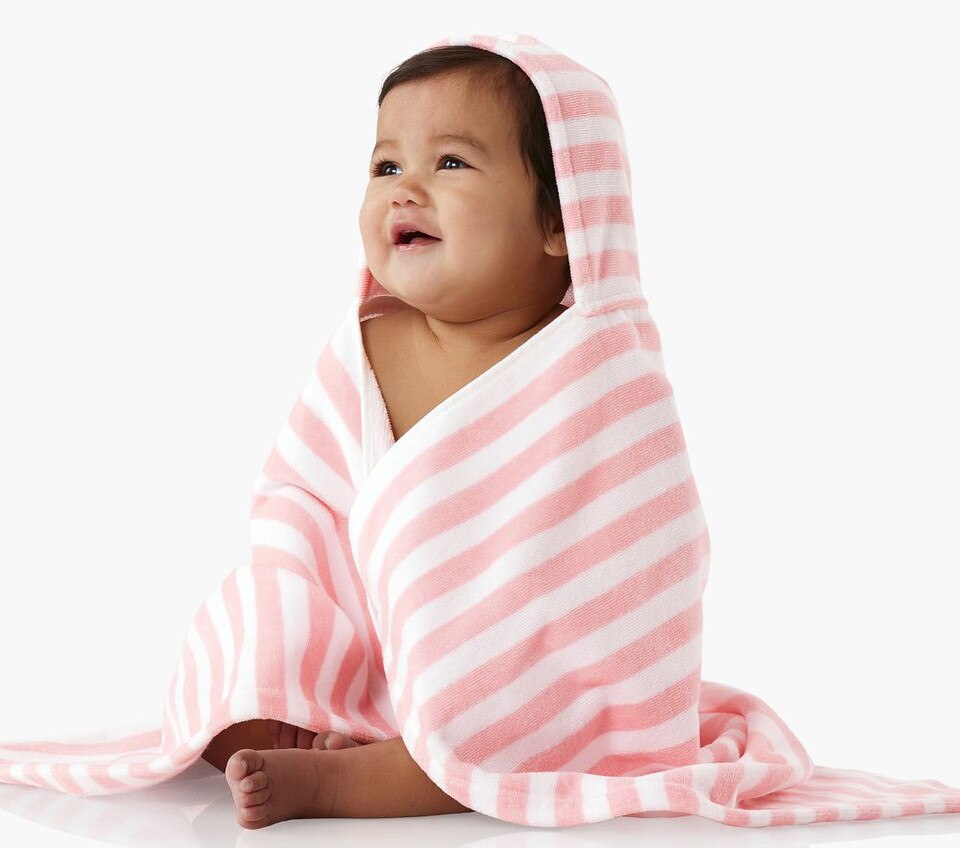 Mini Stripe Baby Beach Wrap
