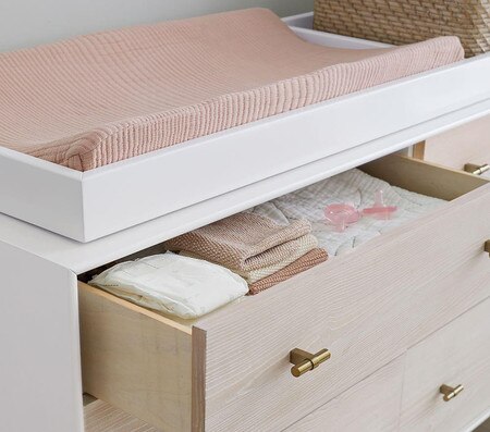 West Elm X Pbk Modernist Extra Wide Dresser Change Table Topper