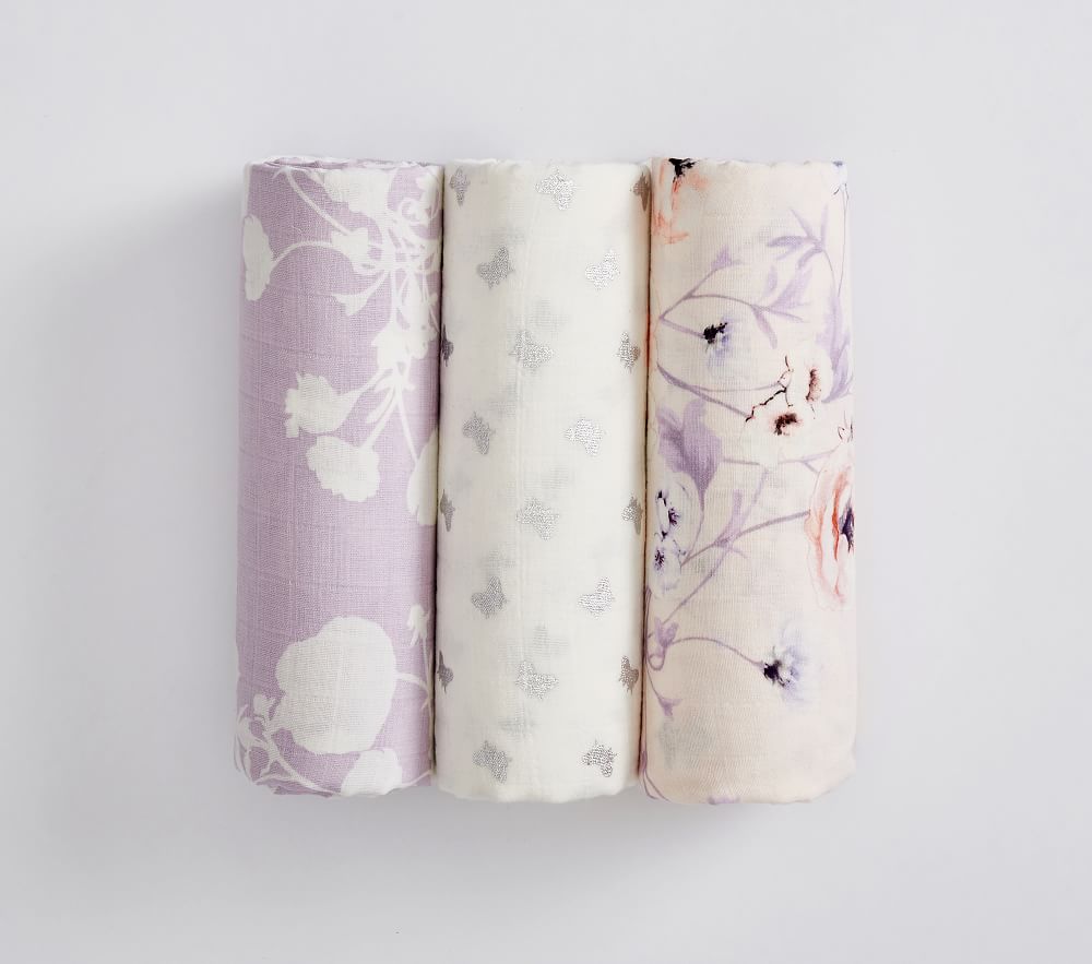 floral swaddle set