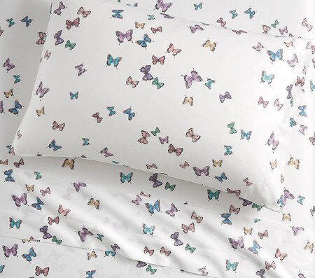 Monique Lhuillier Organic Butterfly Sheet Set Pottery Barn Kids Au