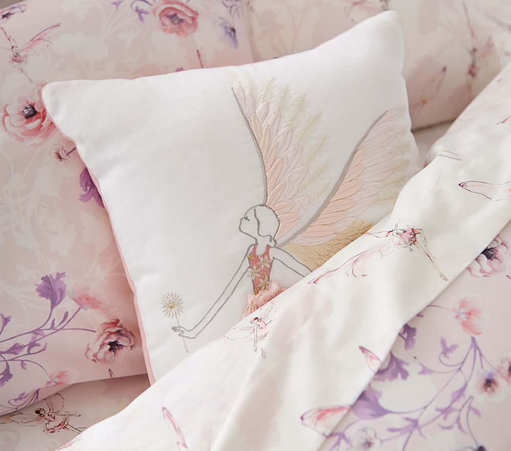 Pottery Barn Kids Full Monique Lhuillier Ethereal Fairy Sheet Set Sateen Organic 