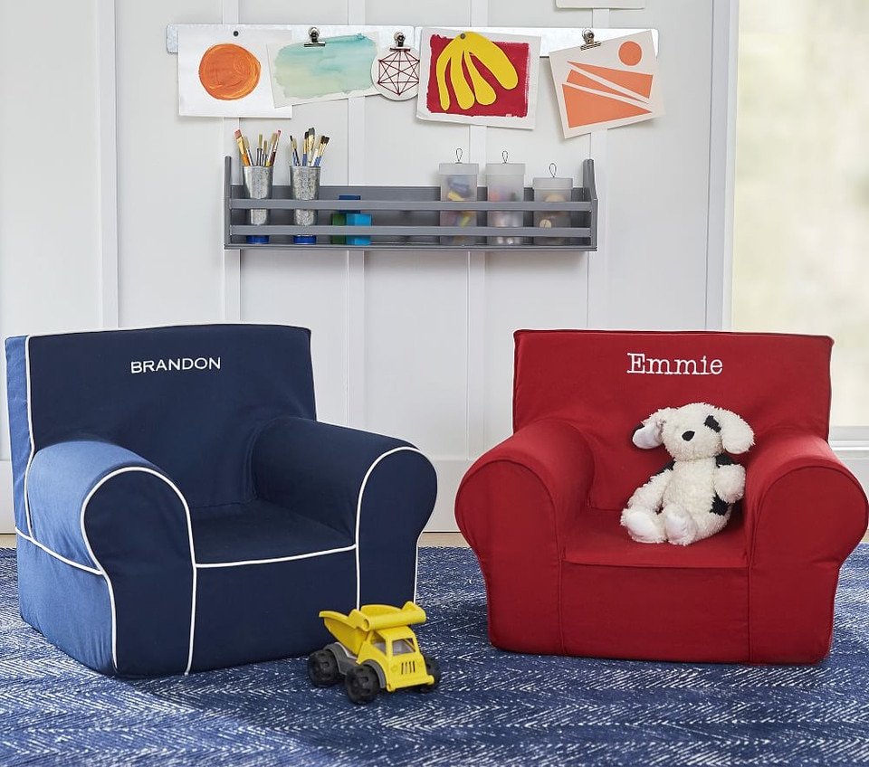 Navy With White Piping Anywhere Chair®