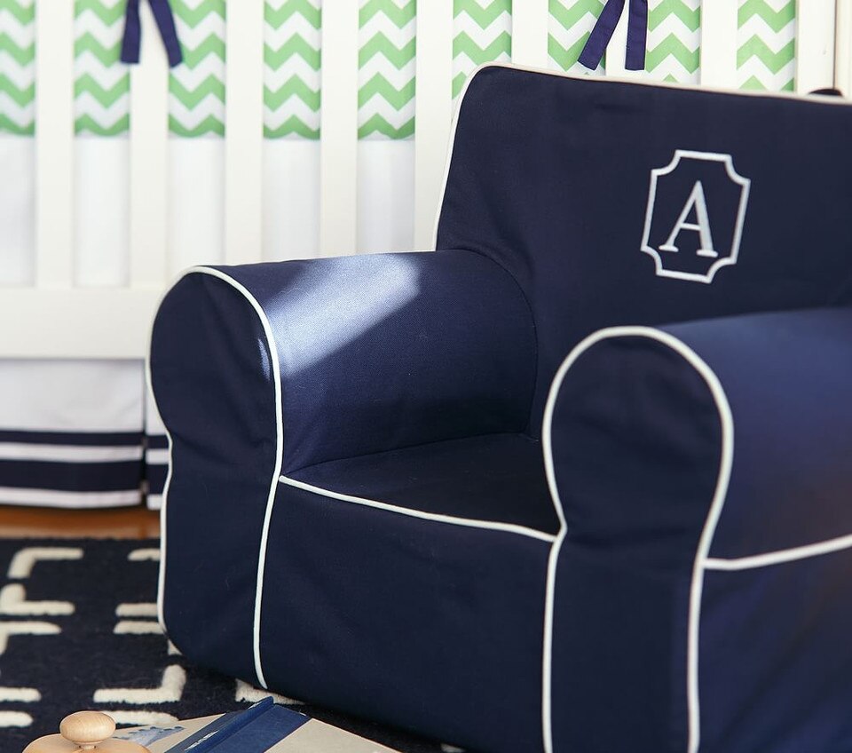 Navy With White Piping Anywhere Chair®