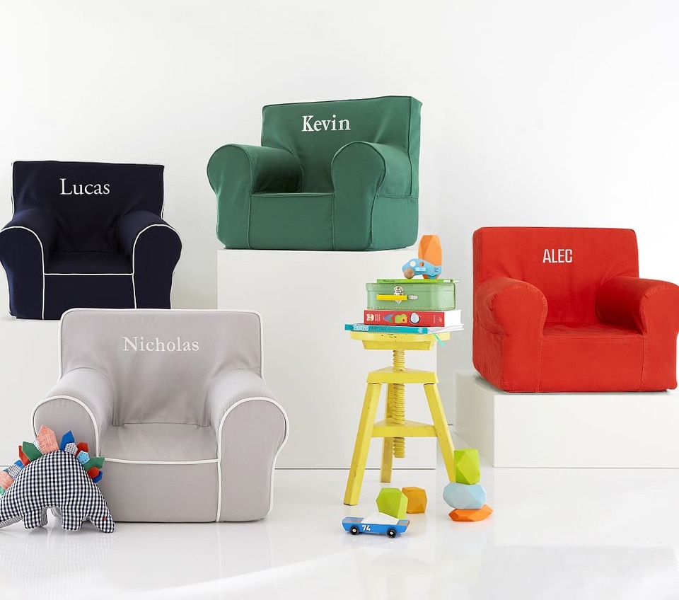 Navy With White Piping Anywhere Chair®