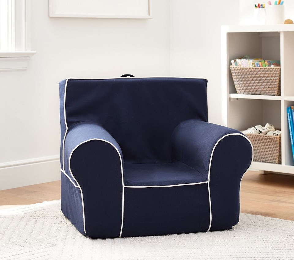 Navy With White Piping Anywhere Chair®