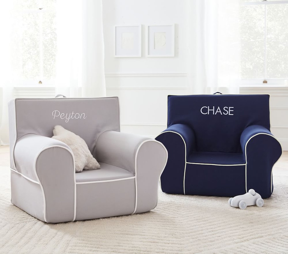 Navy With White Piping Anywhere Chair®