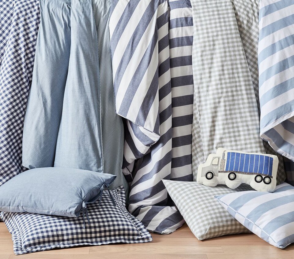 Chambray Reversible Organic Quilt Cover & Pillowcases