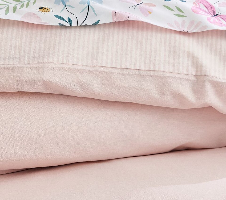 Chambray Reversible Organic Quilt Cover & Pillowcases