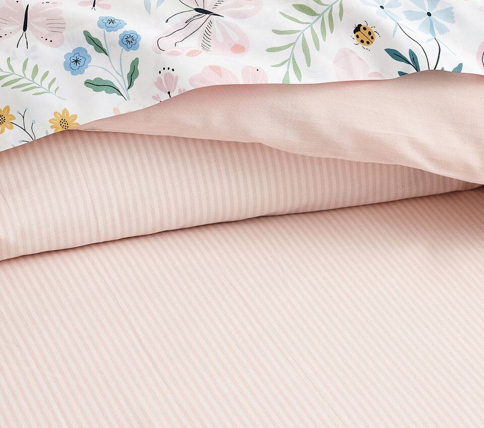 Chambray Reversible Organic Quilt Cover & Pillowcases