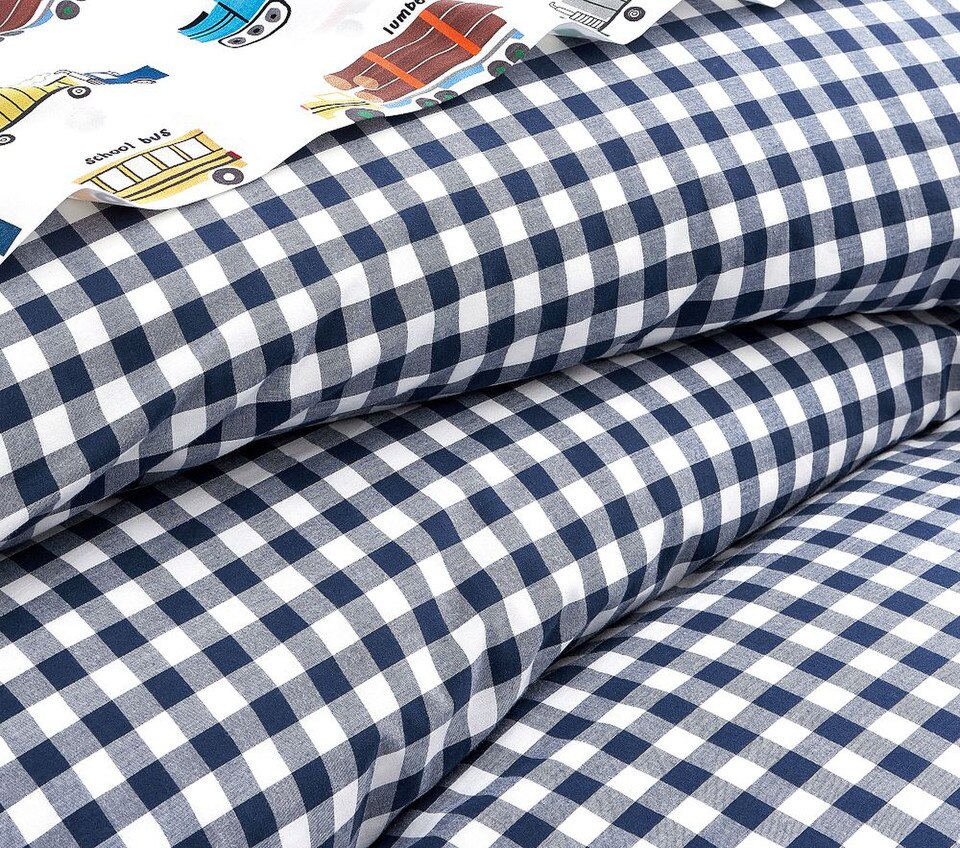 Organic Check Quilt Cover & Pillowcases