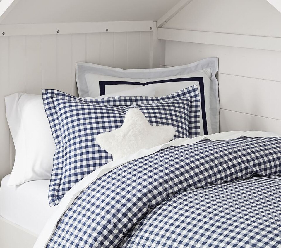 Organic Check Quilt Cover & Pillowcases