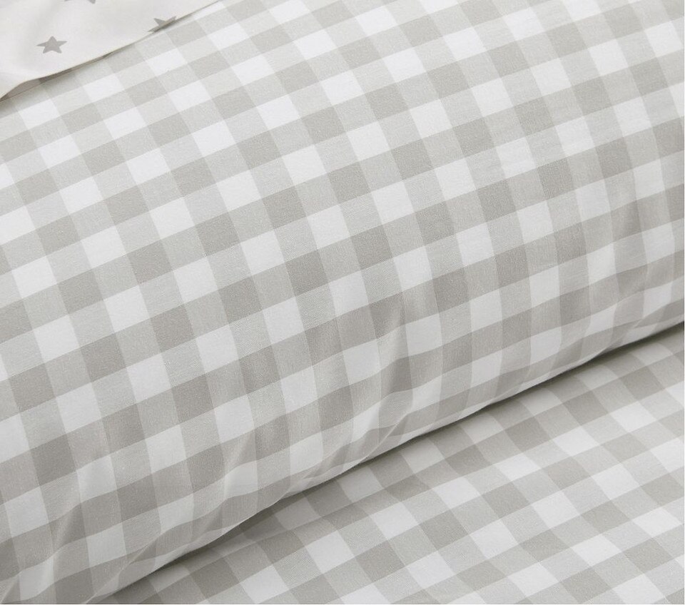 Organic Check Quilt Cover & Pillowcases