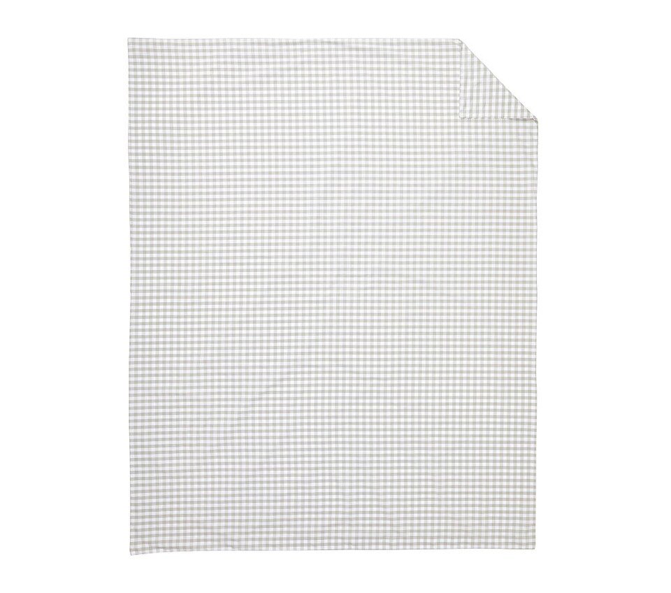 Organic Check Quilt Cover & Pillowcases