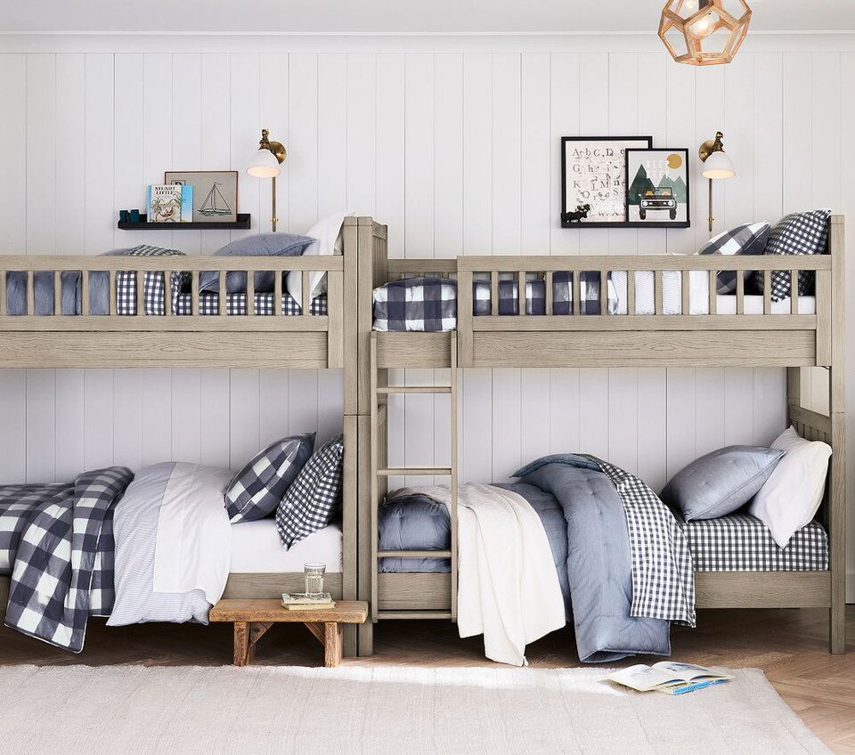 Check Organic Sheet Set & Pillowcases