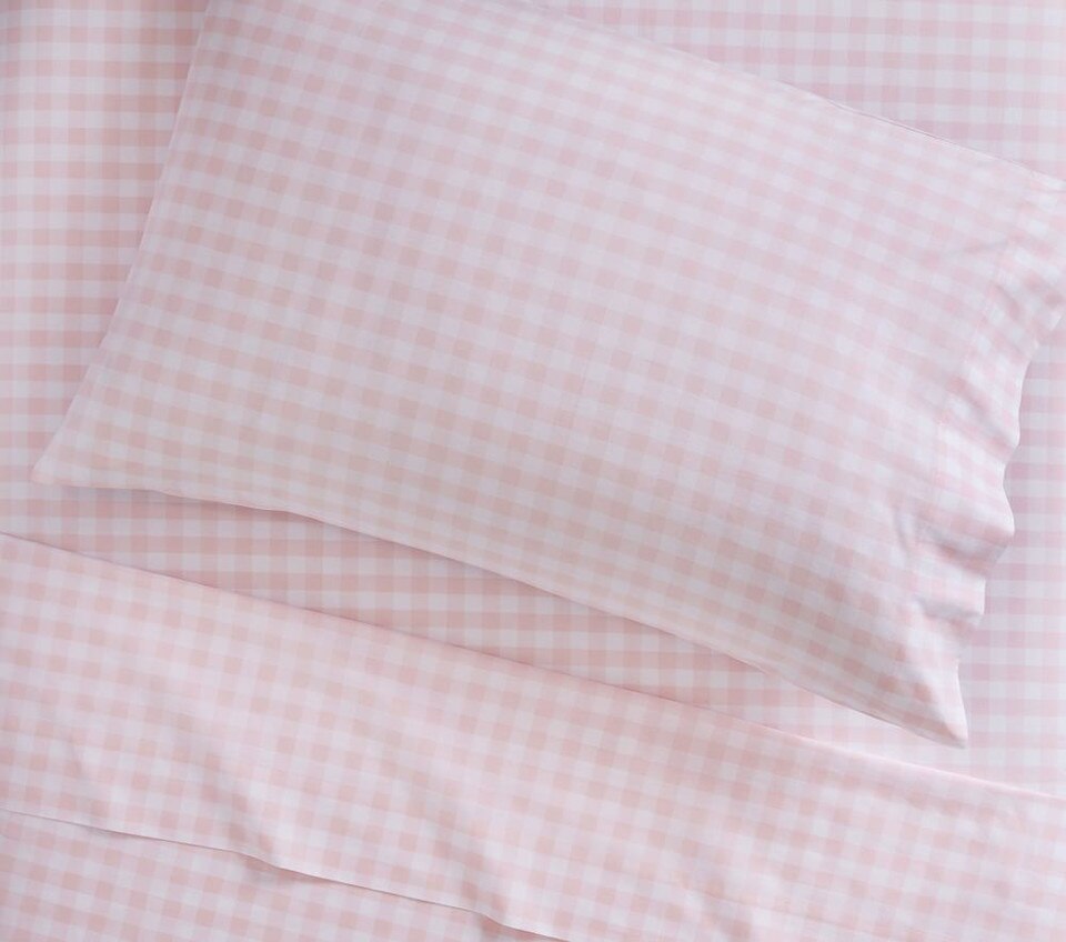 Check Organic Sheet Set & Pillowcases