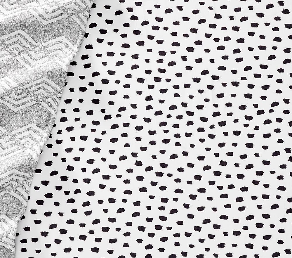 black and white cot sheets