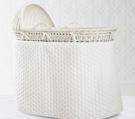 Organic Haven Sweet Dot Bassinet Fitted Sheet Grey Pottery Barn