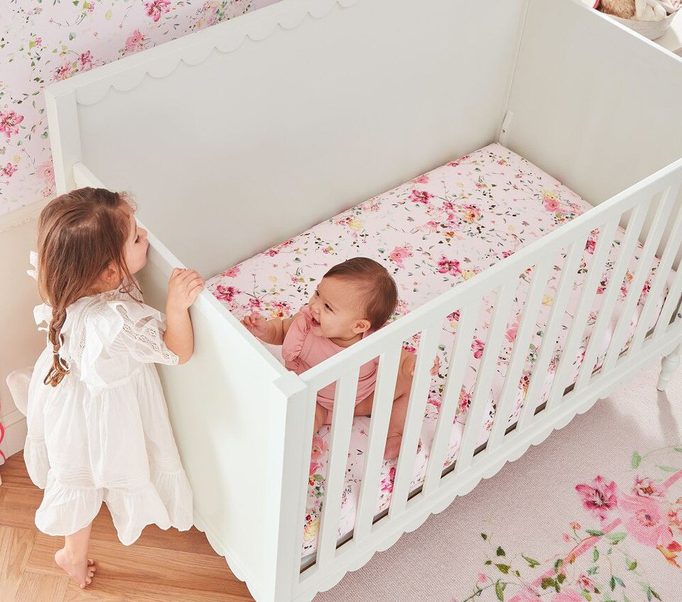 Monique Lhuillier Jolie Organic Cot Fitted Sheet