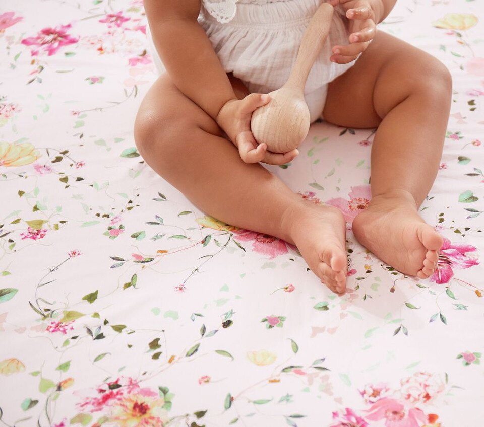 Monique Lhuillier Jolie Organic Cot Fitted Sheet